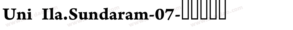 Uni Ila.Sundaram-07字体转换